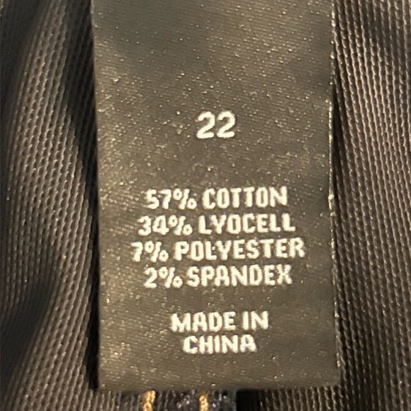 Lane Bryant Women's Plus Size 22 Blue Ankle Jeans Super Stretch - Picture 8 of 9